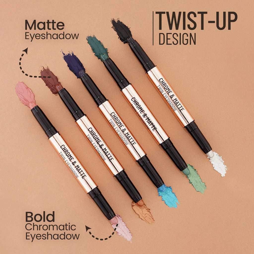 Swiss Beauty Chrome & Matte Twin Eyeshadow