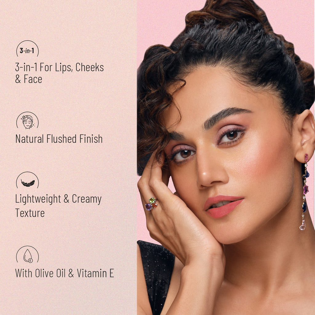 Swiss Beauty 3-in-1 Lip and Cheek Cream N' Tint