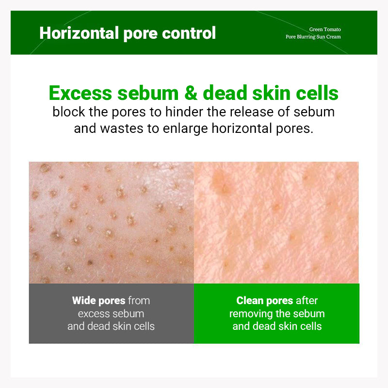 Sungboon Editor Green Tomato Pore Blurring Sun Cream SPF50+ PA++++ - (50g)