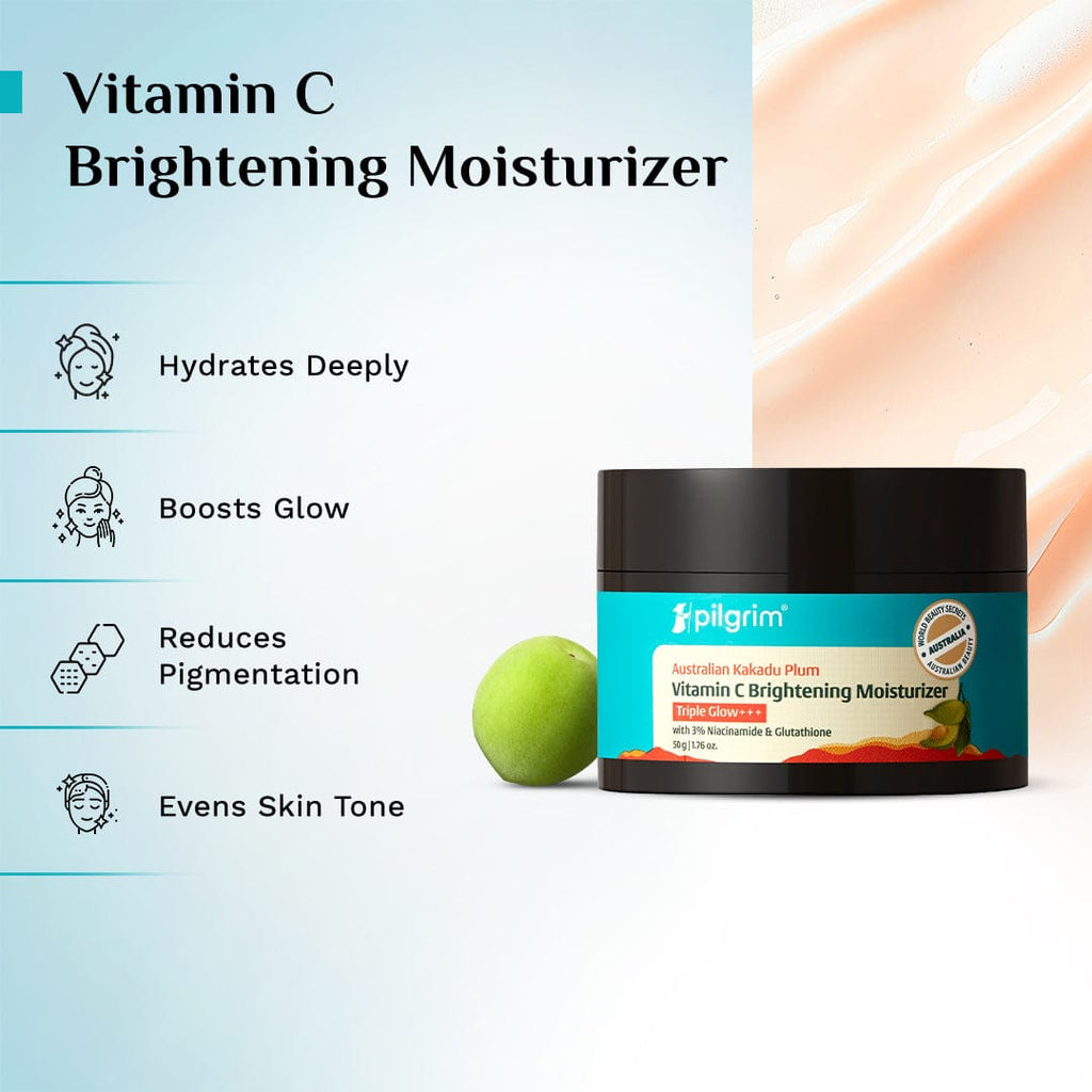 Pilgrim Australian Kakadu Plum Vitamin C Brightening Moisturizer
