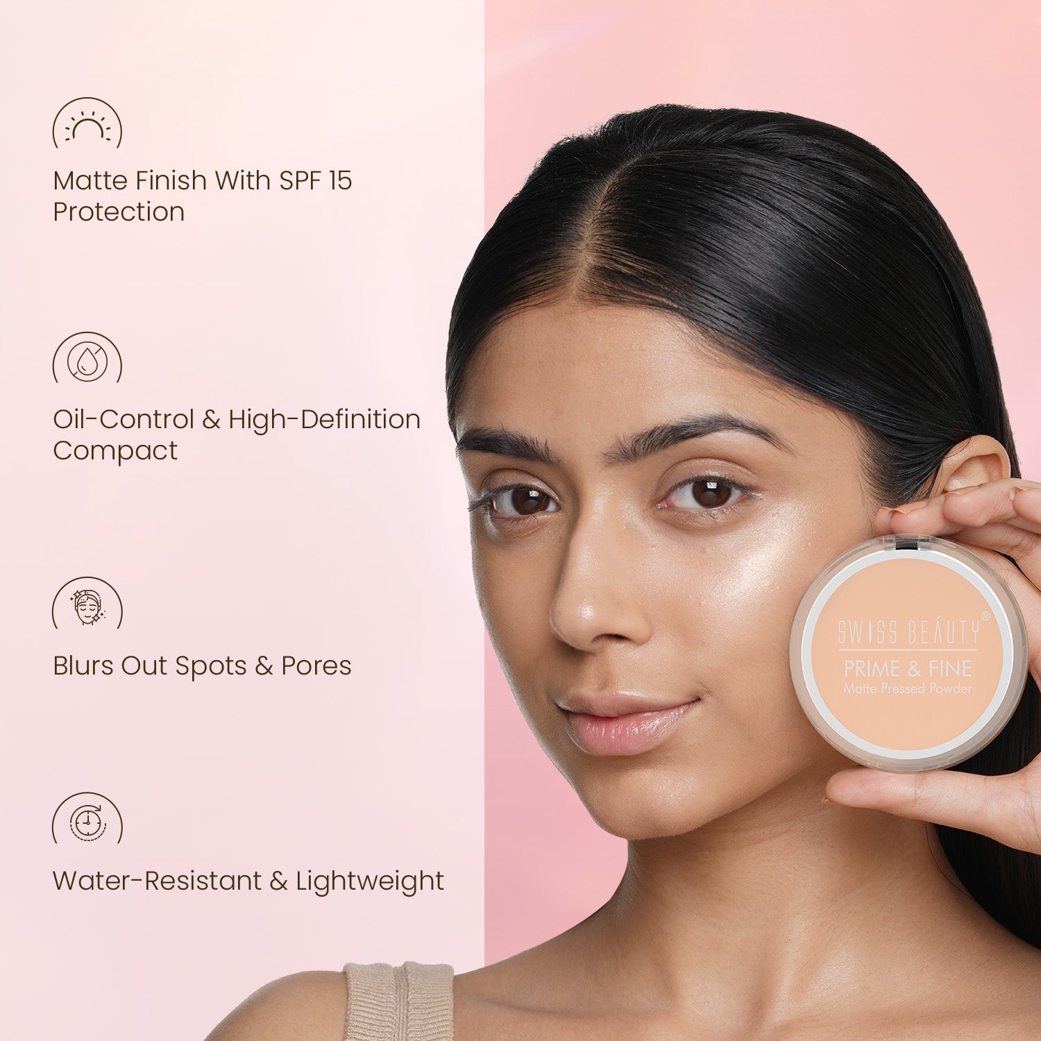 Swiss Beauty Prime & Fine Compact Powder