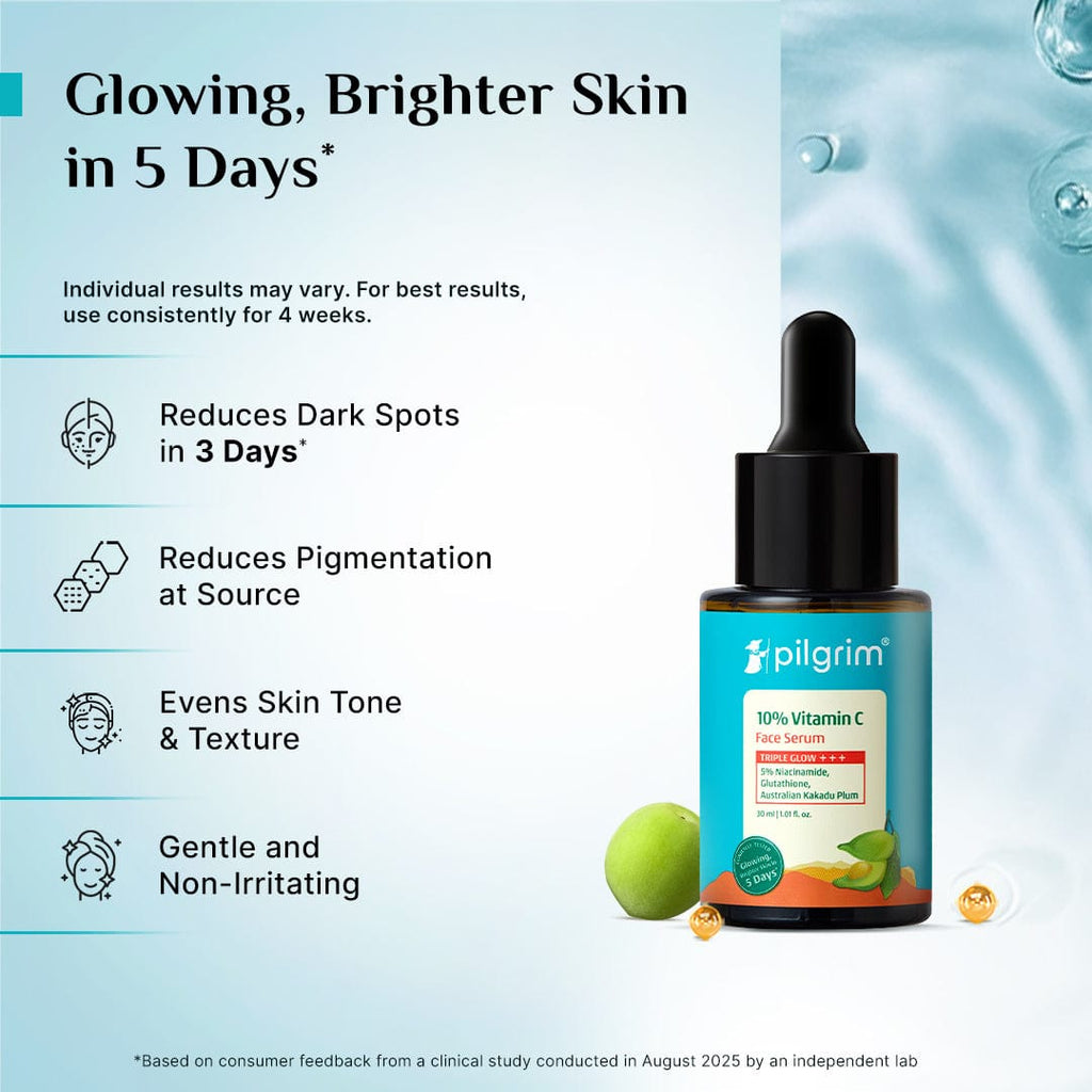 Pilgrim 10% Vitamin C Face Serum For Daily Brightness