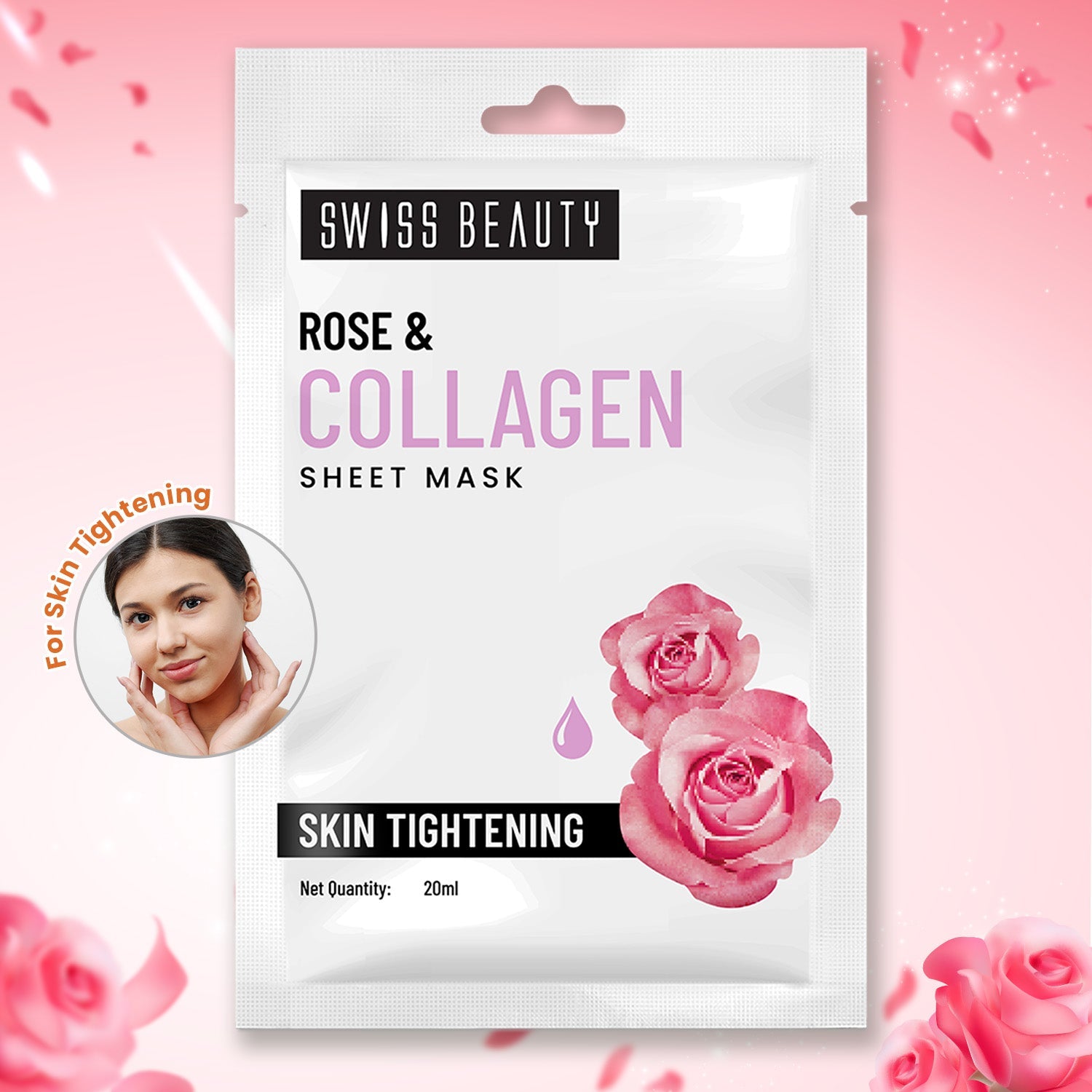 Swiss Beauty Rose & Collagen Sheet Mask
