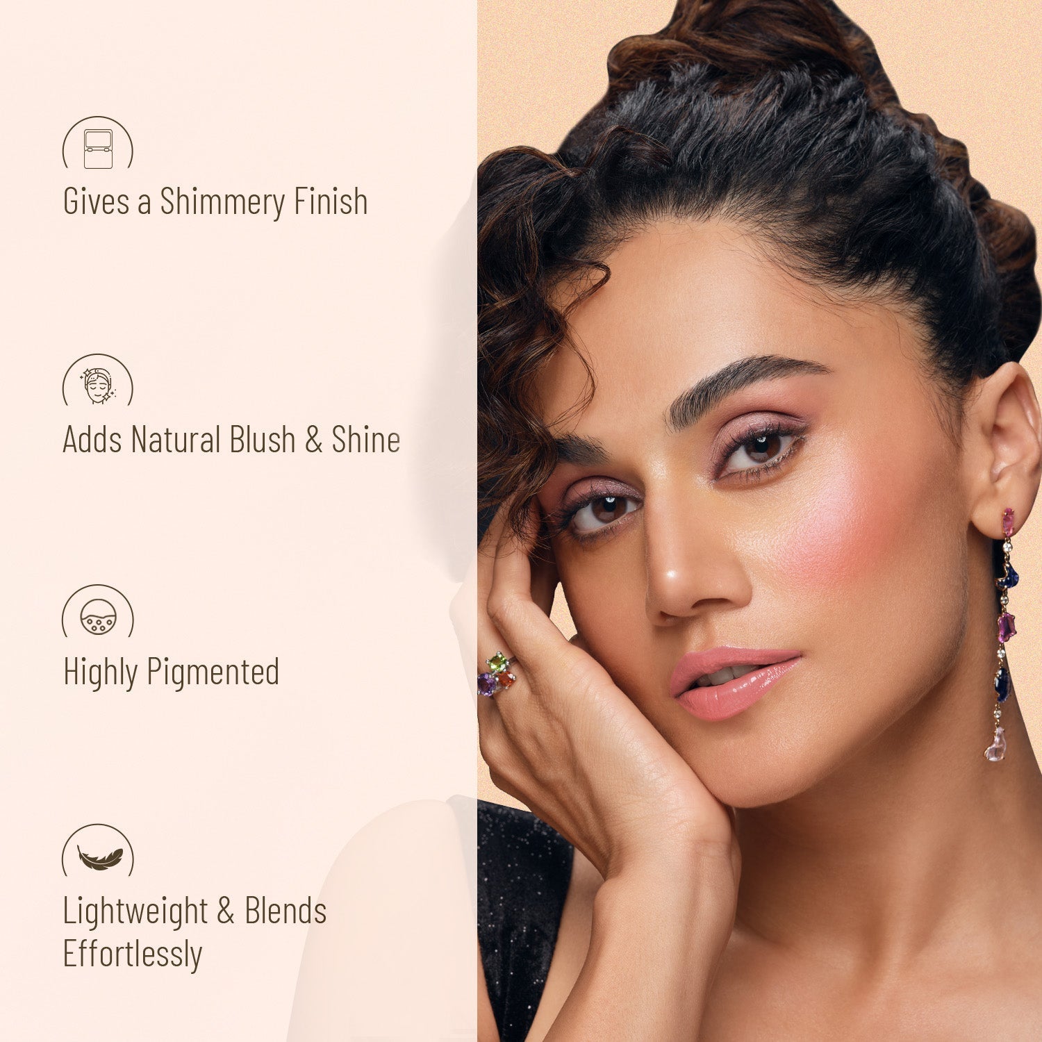 Swiss Beauty 2-in 1- Baked Blusher & Highlighter