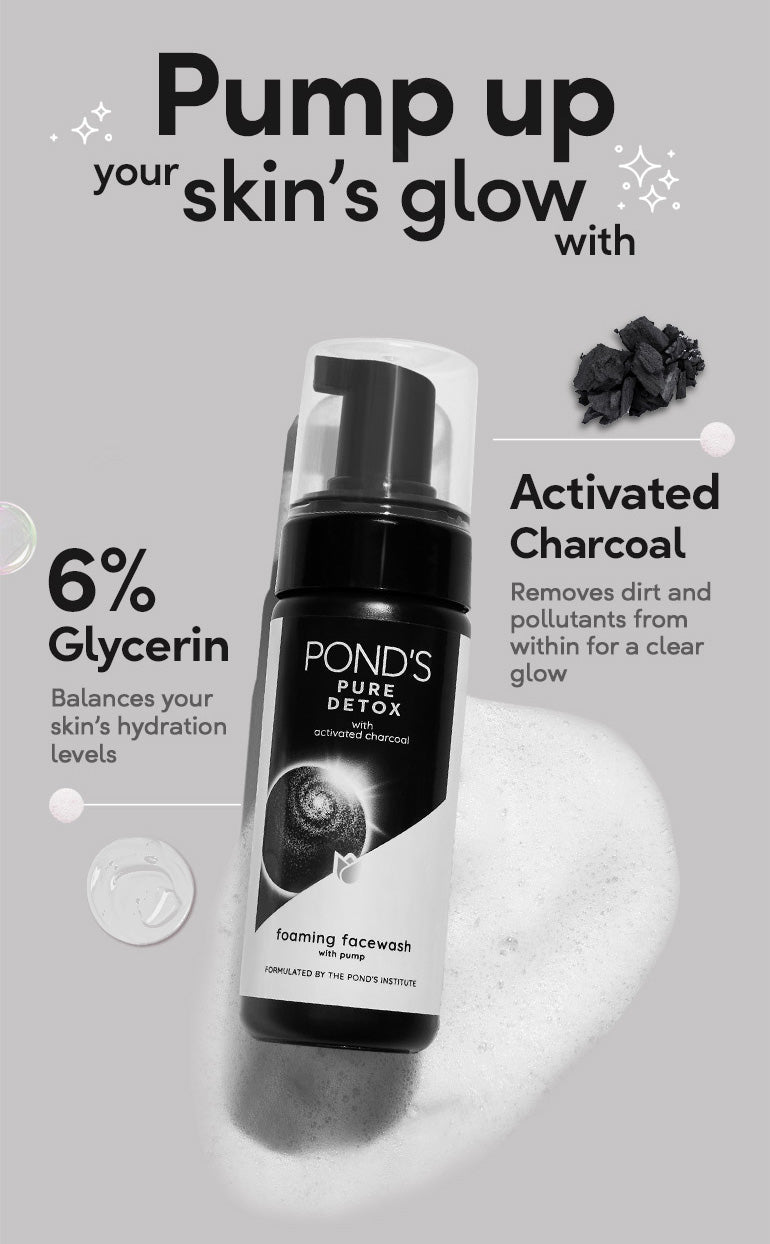 POND'S Pure Detox Foaming Pump Facewash 150ml