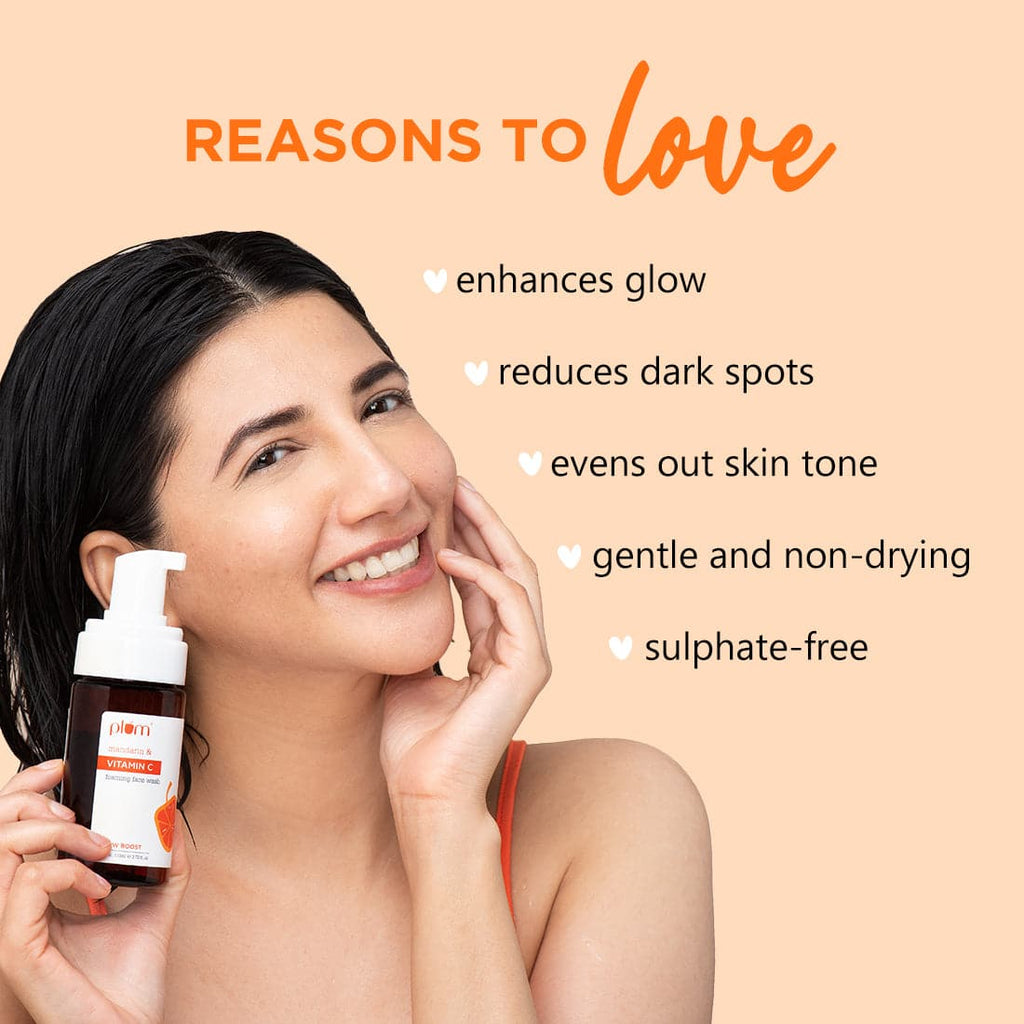 Plum Vitamin C Foaming Face Wash with Mandarin