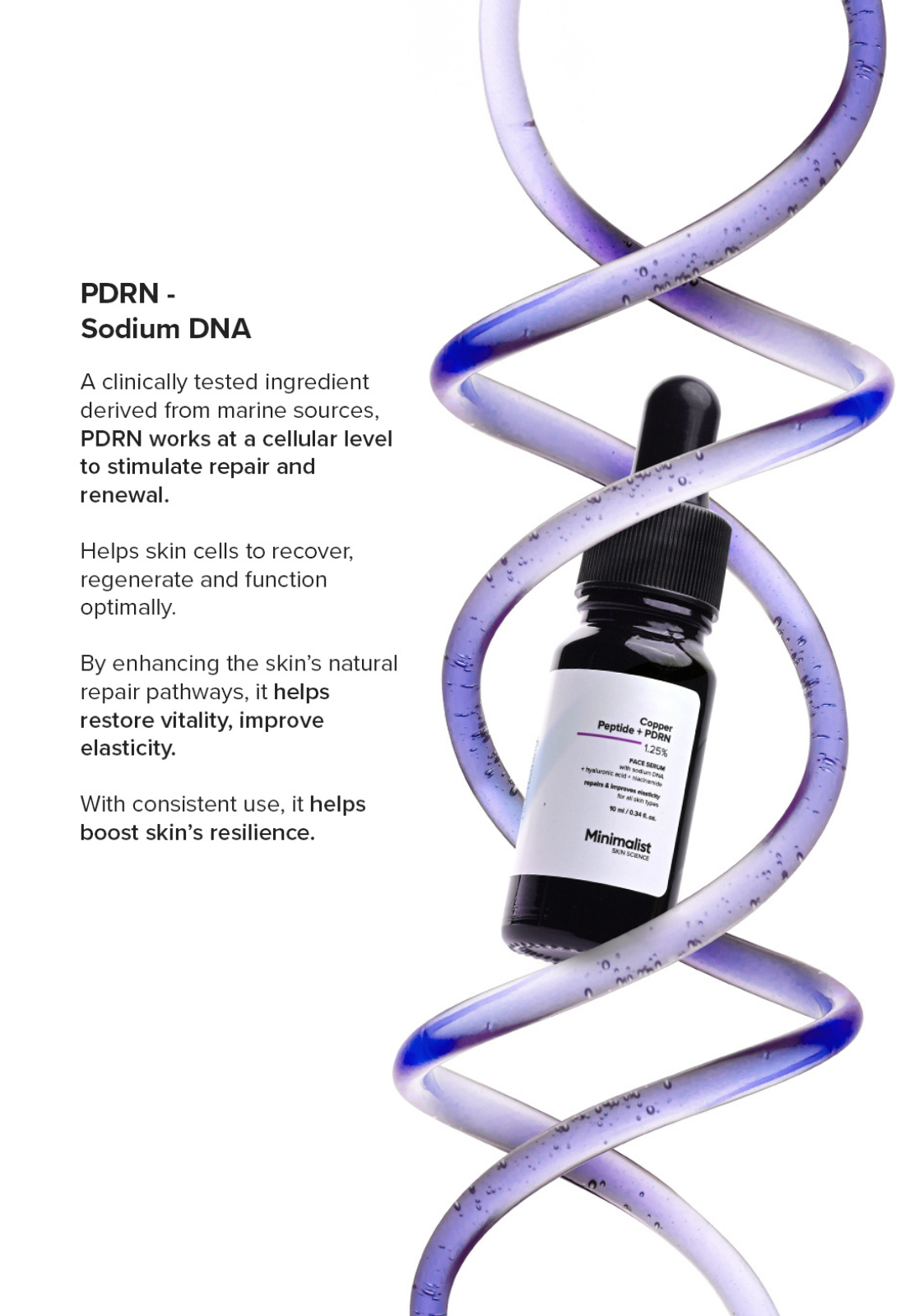 Minimalist Copper Peptide + PDRN 1.25% Face Serum