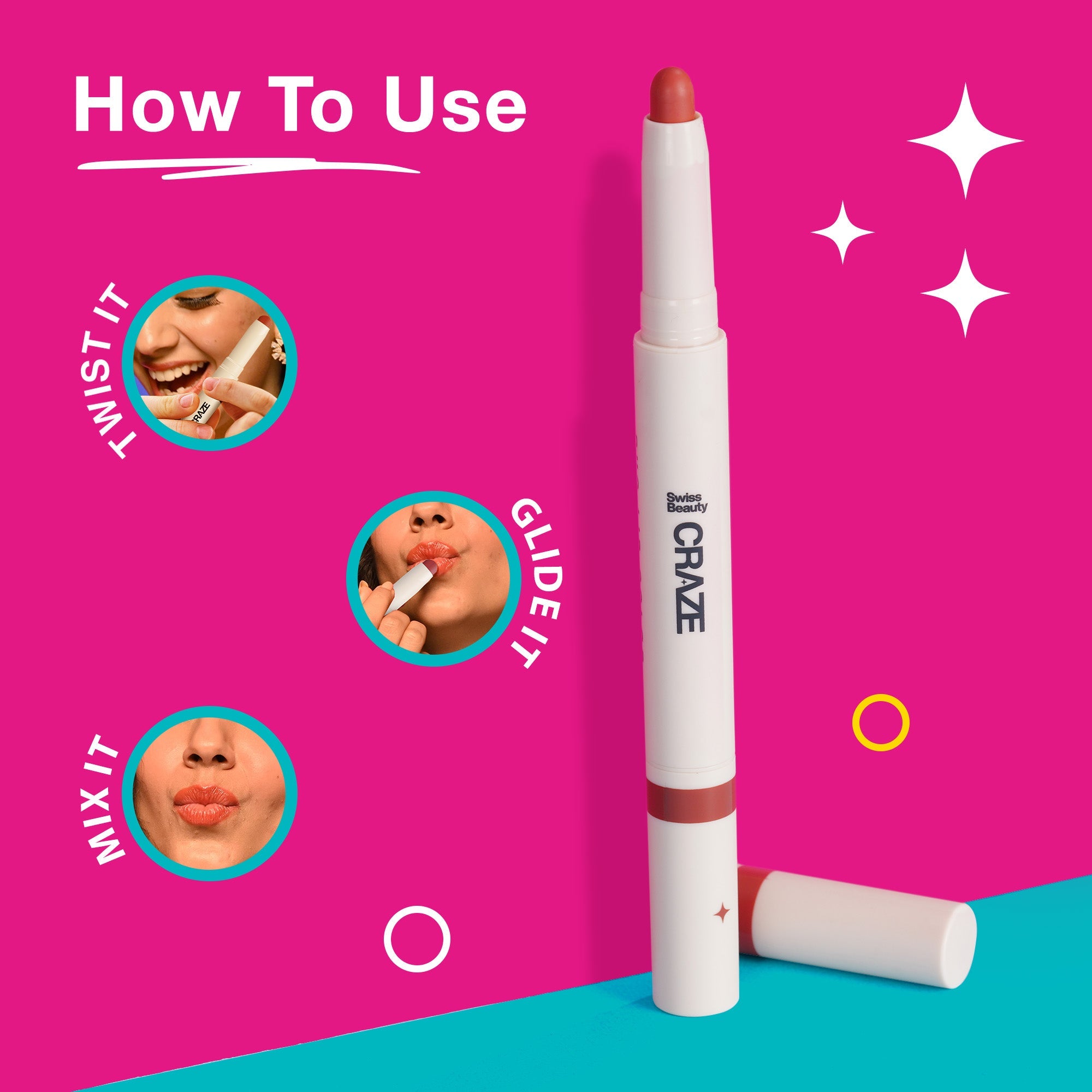 Swiss Beauty Craze Duo Lip Colour