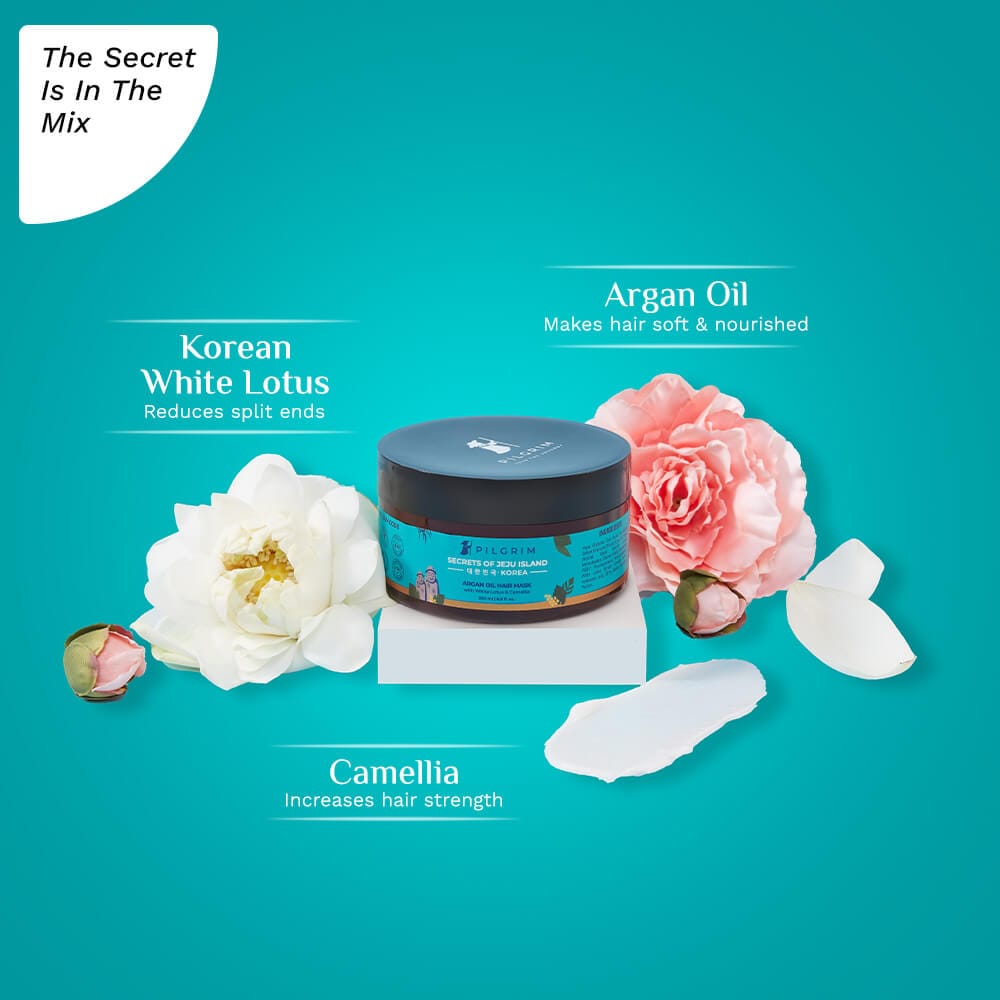 Pilgrim Argan Oil Hair Mask with White Lotus & Camellia