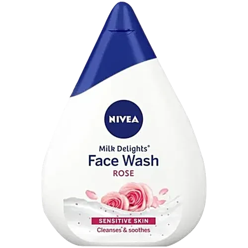 Nivea Milk Delights Face Wash With Rose For Sensitive Skin, 100 ml