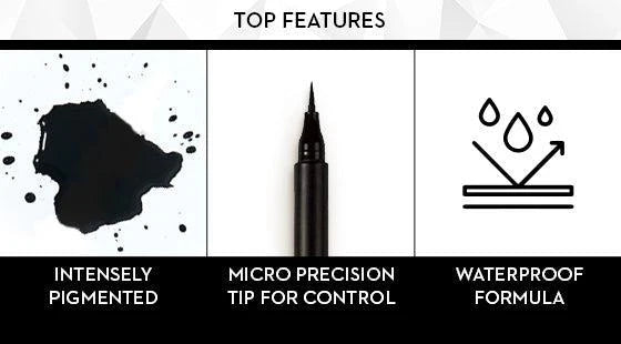 Sugar Wingman Waterproof Microliner - 01 I'll Be Black (Black)