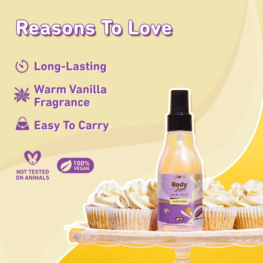 Plum Vanilla Vibes Body Mist by Plum BodyLovin'