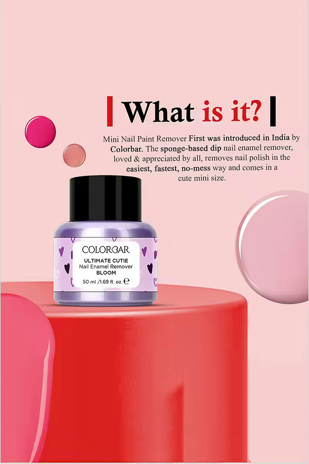 Colorbar Ultimate Cutie Nail Enamel Remover, Purple