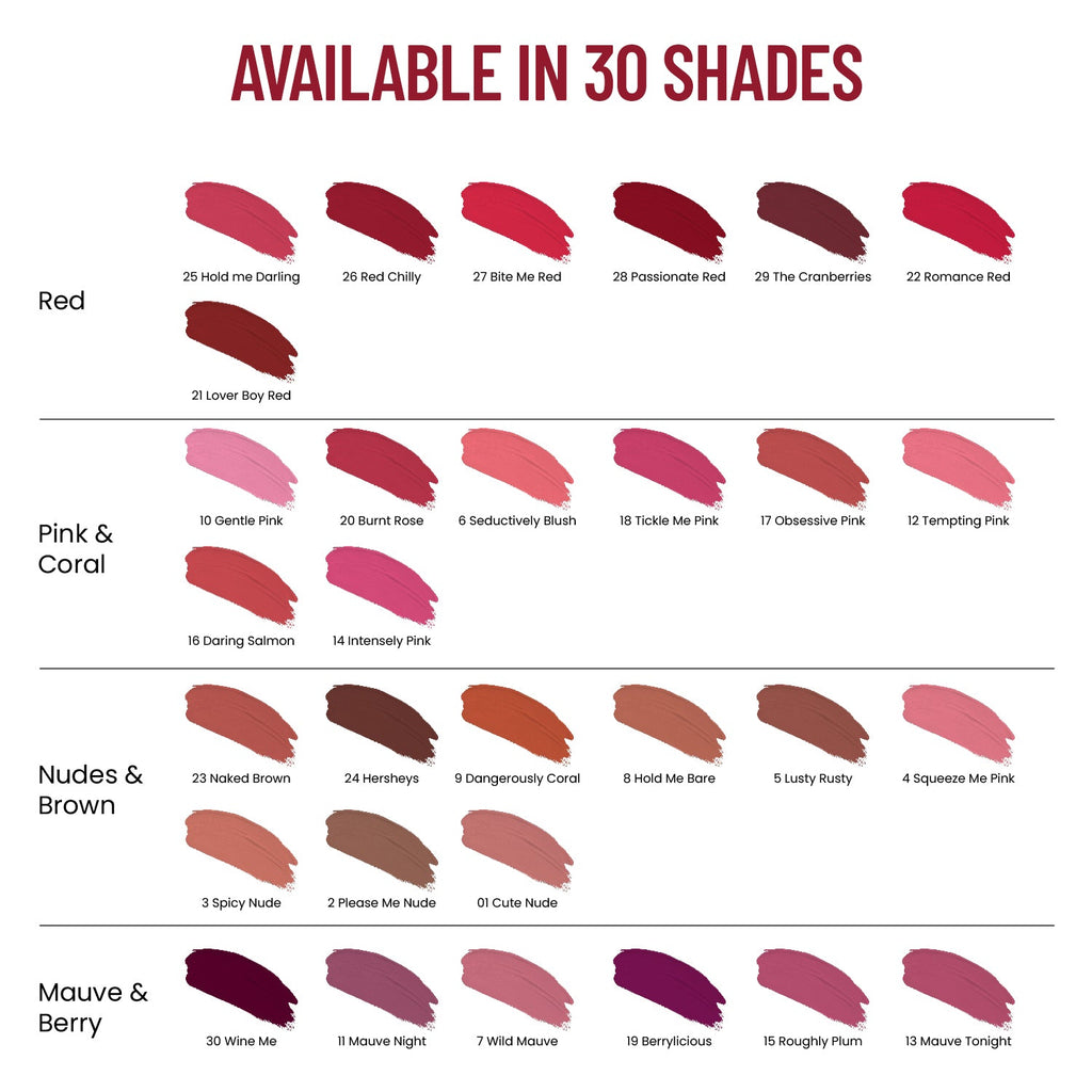 Swiss Beauty Hold Me Matte Liquid Lipstick