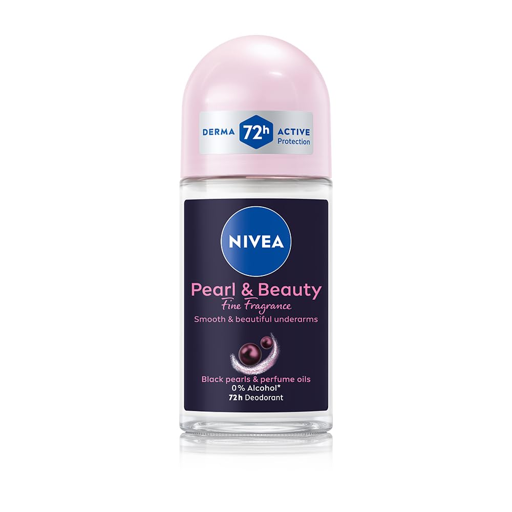 NIVEA Women Deodorant Roll On Pearl & Beauty Fine Fragrance 50 ml | For Fragrant Smooth & Beautiful Underarm Skin
