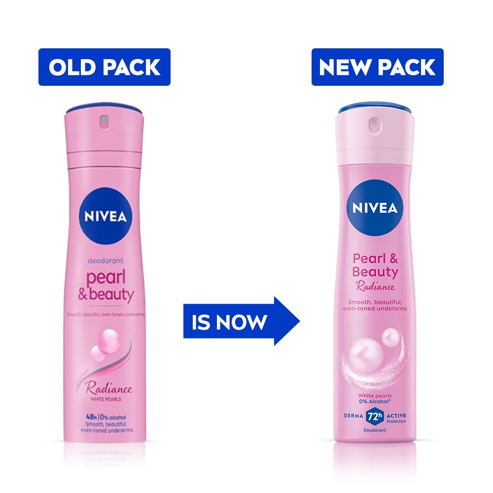 Nivea Female Pearl & Beauty Radiance Citrus Scent Liquid Deodorant 150 Ml | For Eventoned Smooth & Beautiful Underarms