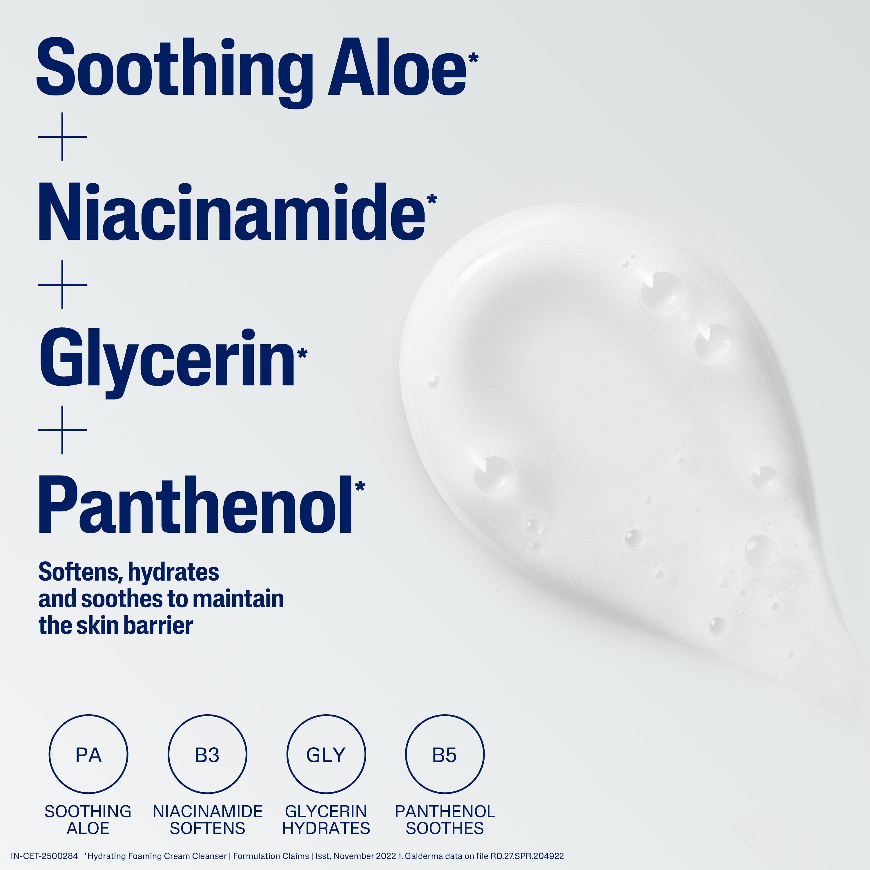 Cetaphil Hydrating Foaming Cream Cleanser 236 ml | Dermat Tested