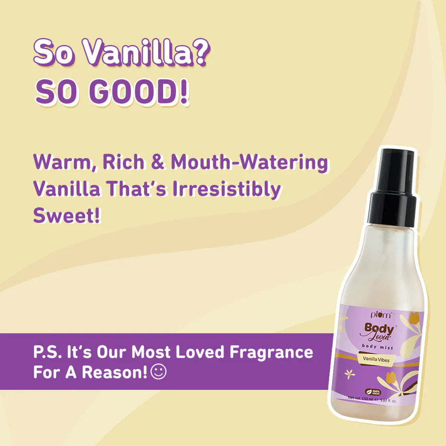 Plum Vanilla Vibes Body Mist by Plum BodyLovin'