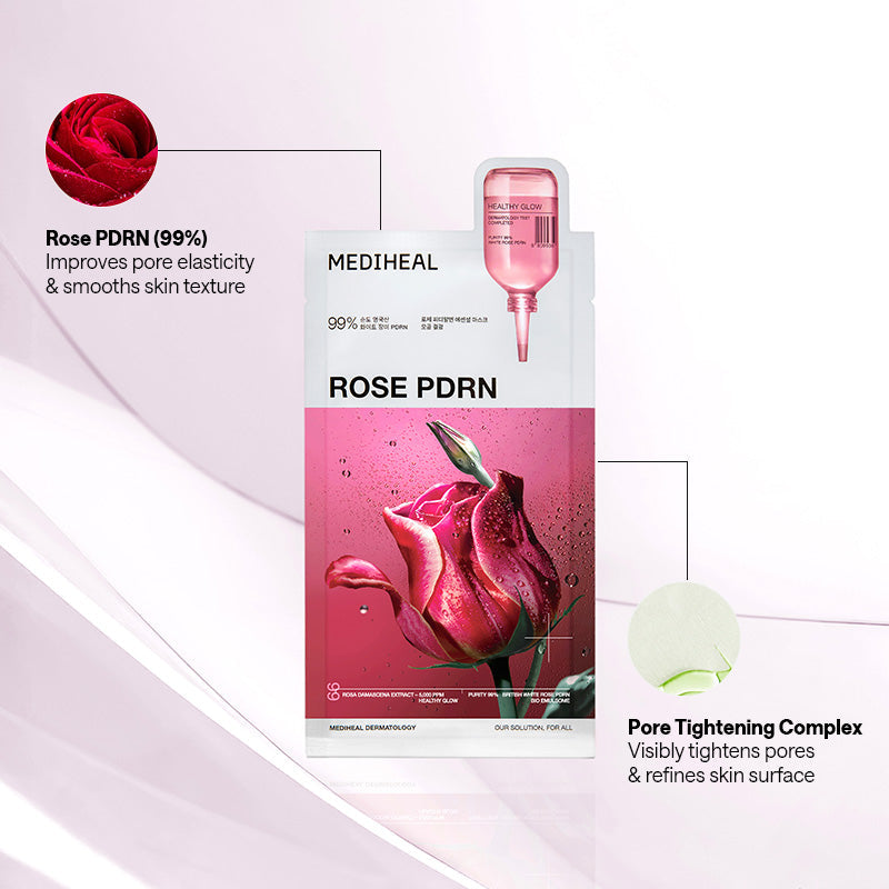 MEDIHEAL Rose PDRN Essential Mask Healthy Glow - 24ml