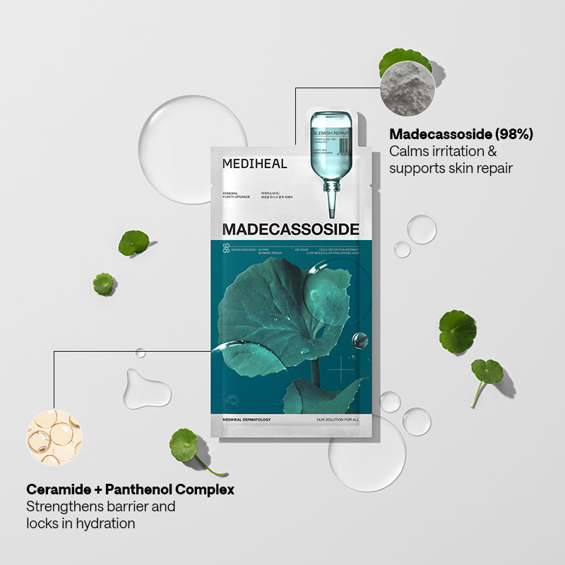 MEDIHEAL Madecassoside Essential Mask Blemish Repair - 24ml