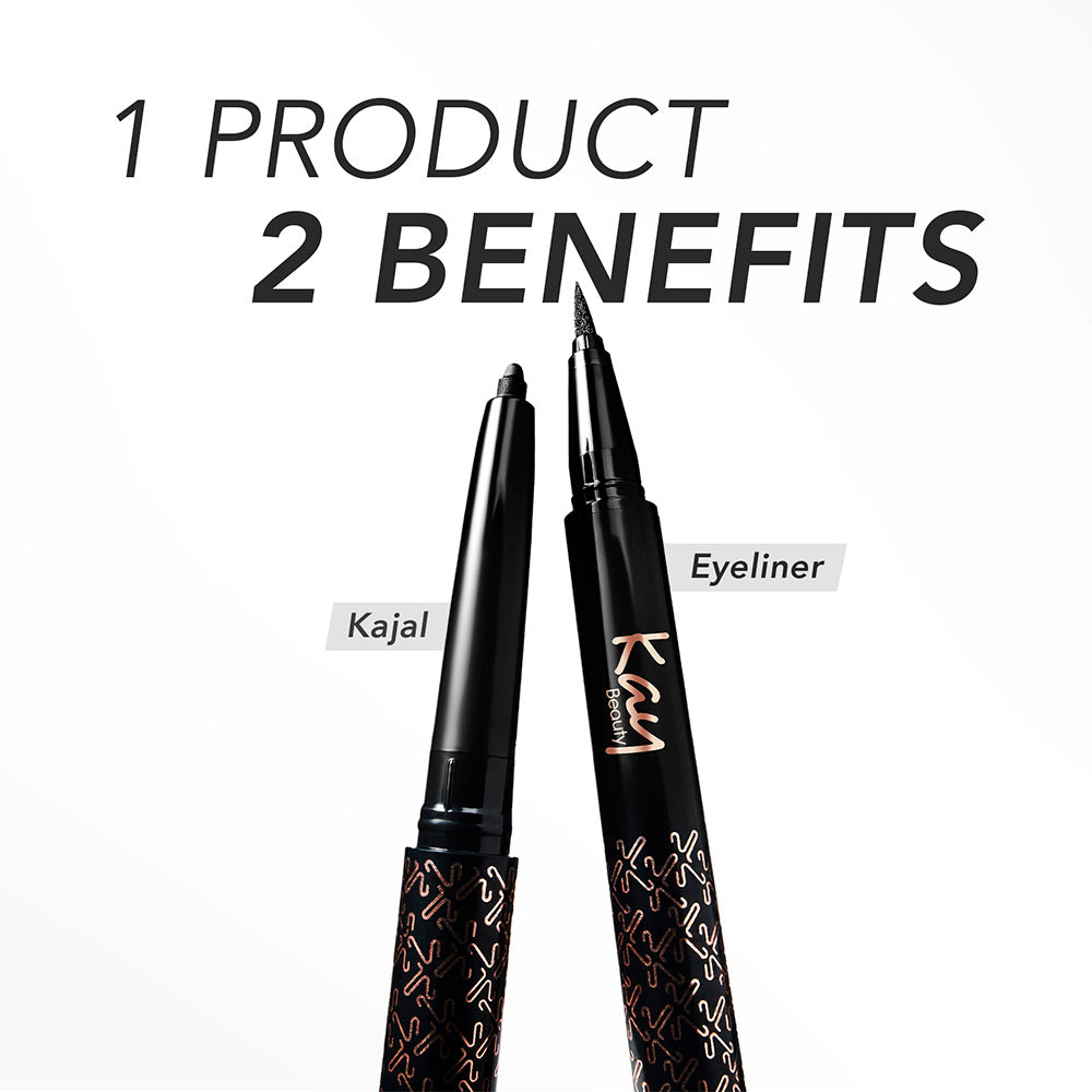 Kay Beauty Intense Black 24H Kajal Eyeliner Duo