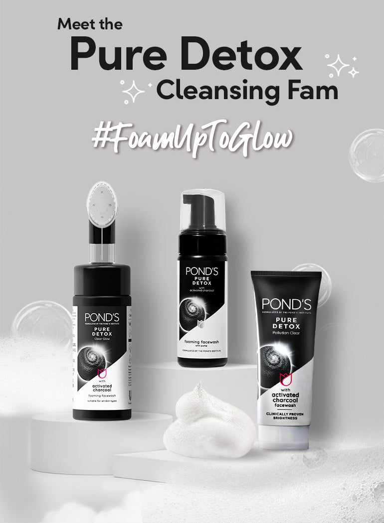 POND'S Pure Detox Foaming Pump Facewash 150ml