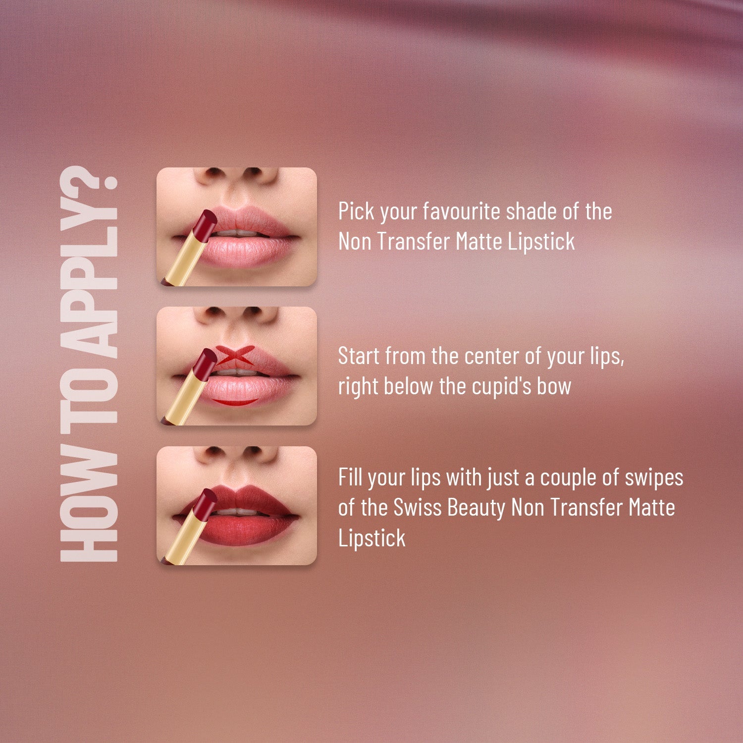 Swiss Beauty Non-transfer Matte Lipstick