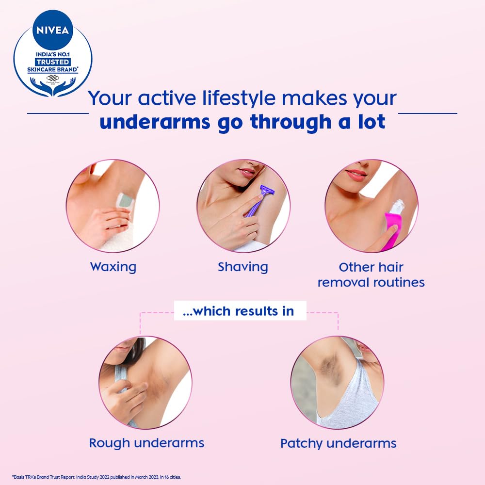 NIVEA Pearl and Beauty 50ml Deo Roll On | With Pearl Extracts & Avocado Oil| 72 H Smooth & Beautiful Underarms | 0% Alcohol | For Women