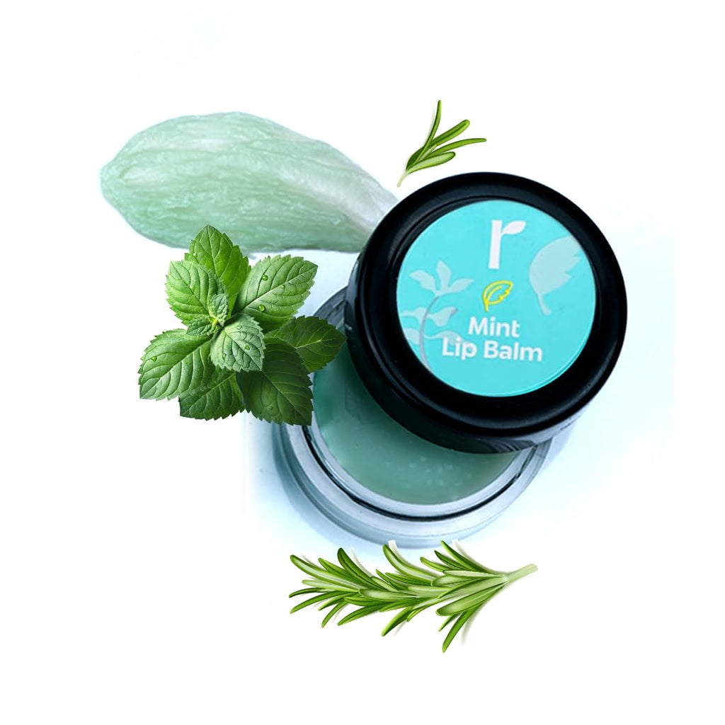 Rivona Mint Lip Balm With Rosemary Oil Heals chapped lips 8 gm