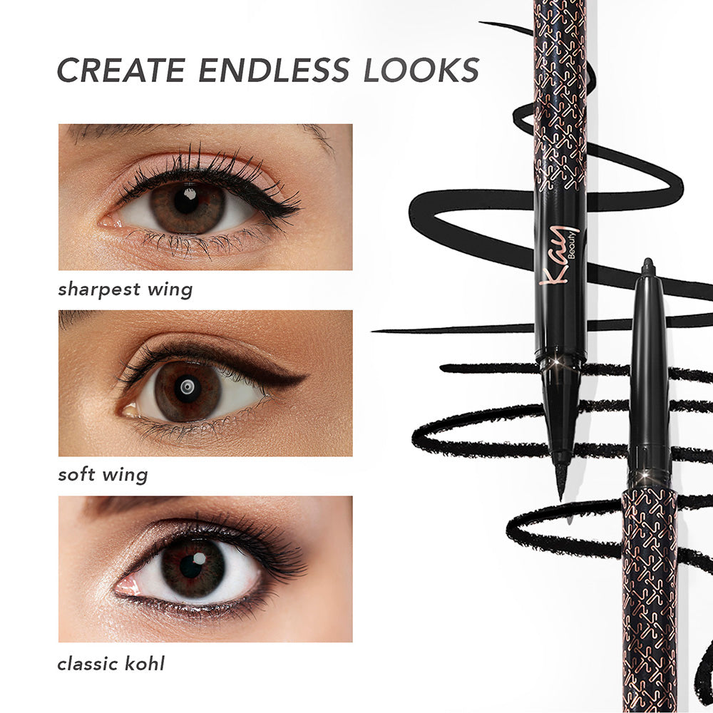 Kay Beauty Intense Black 24H Kajal Eyeliner Duo