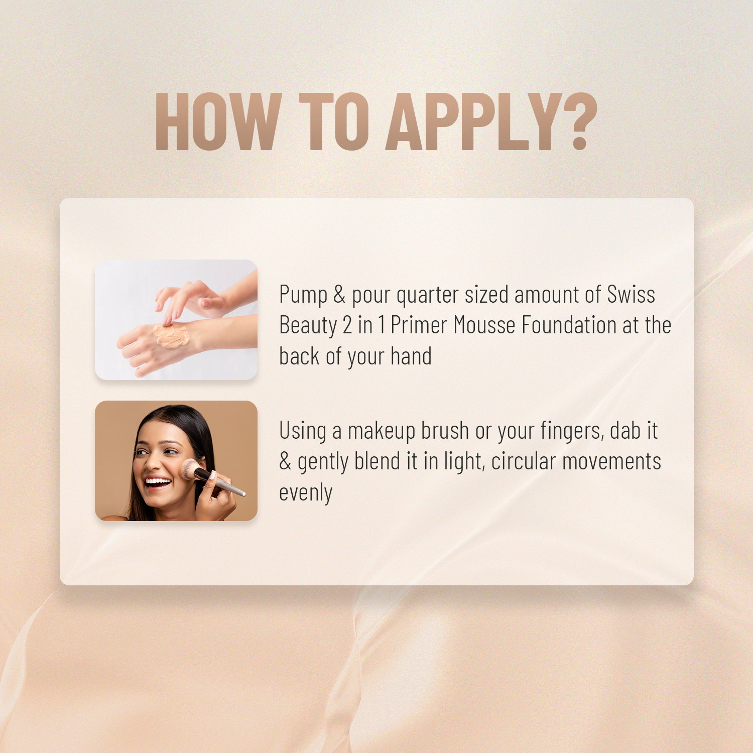 Swiss Beauty Primer Mousse foundation