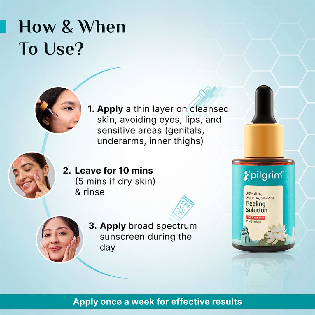 Pilgrim 25% AHA, 2% BHA, 5% PHA Peeling Solution