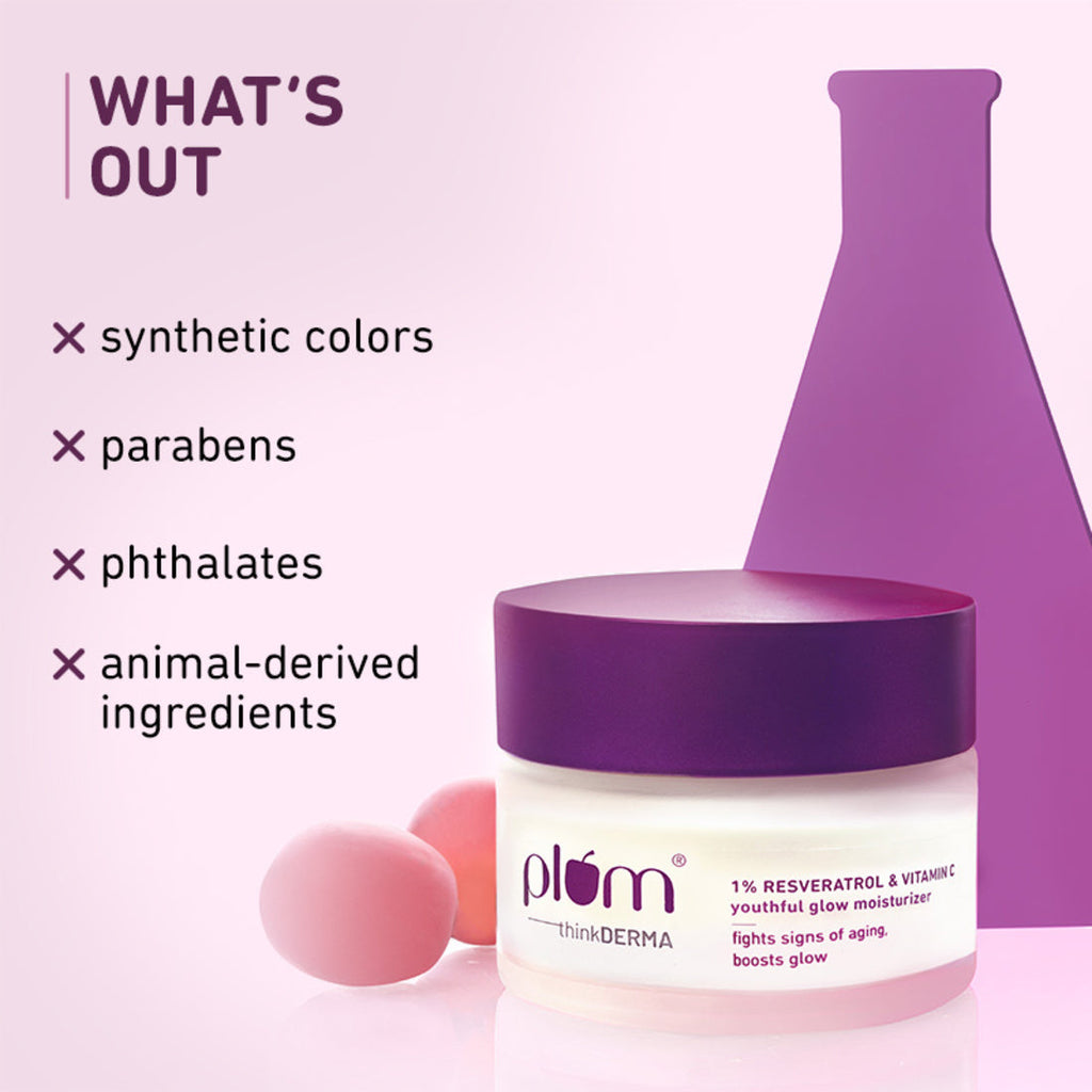 Plum 1% Resveratrol & Vitamin C Youthful Glow Moisturizer