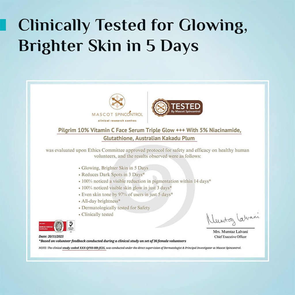 Pilgrim 10% Vitamin C Face Serum For Daily Brightness