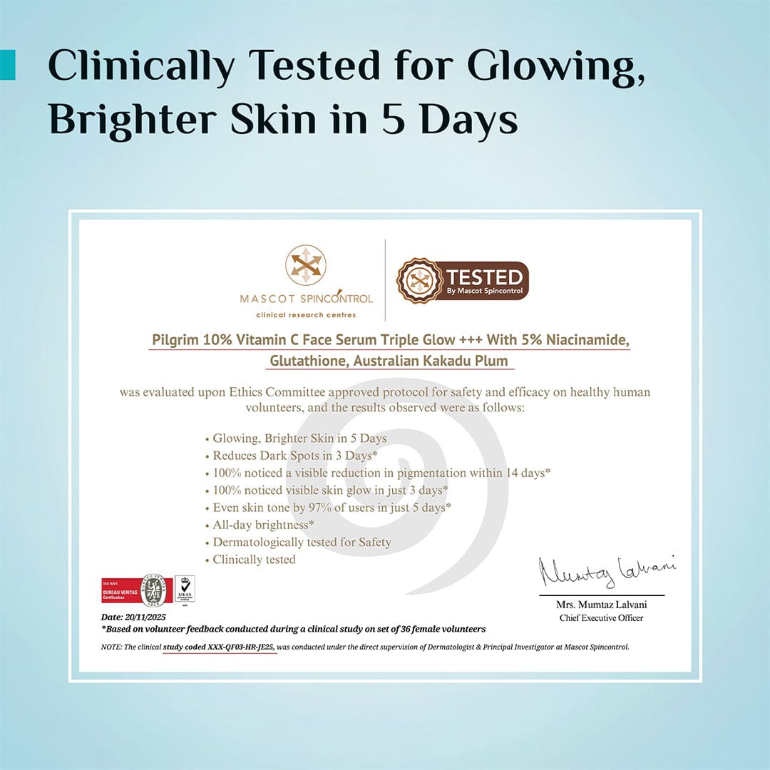 Pilgrim 10% Vitamin C Face Serum For Daily Brightness