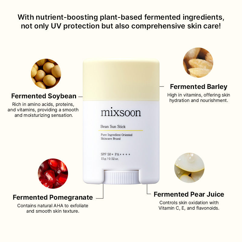 Mixsoon Bean Sun stick SPF 50+ PA++++ - 15g