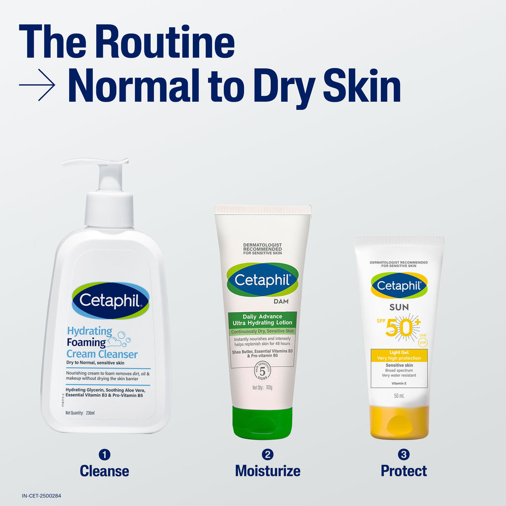 Cetaphil Hydrating Foaming Cream Cleanser 236 ml | Dermat Tested