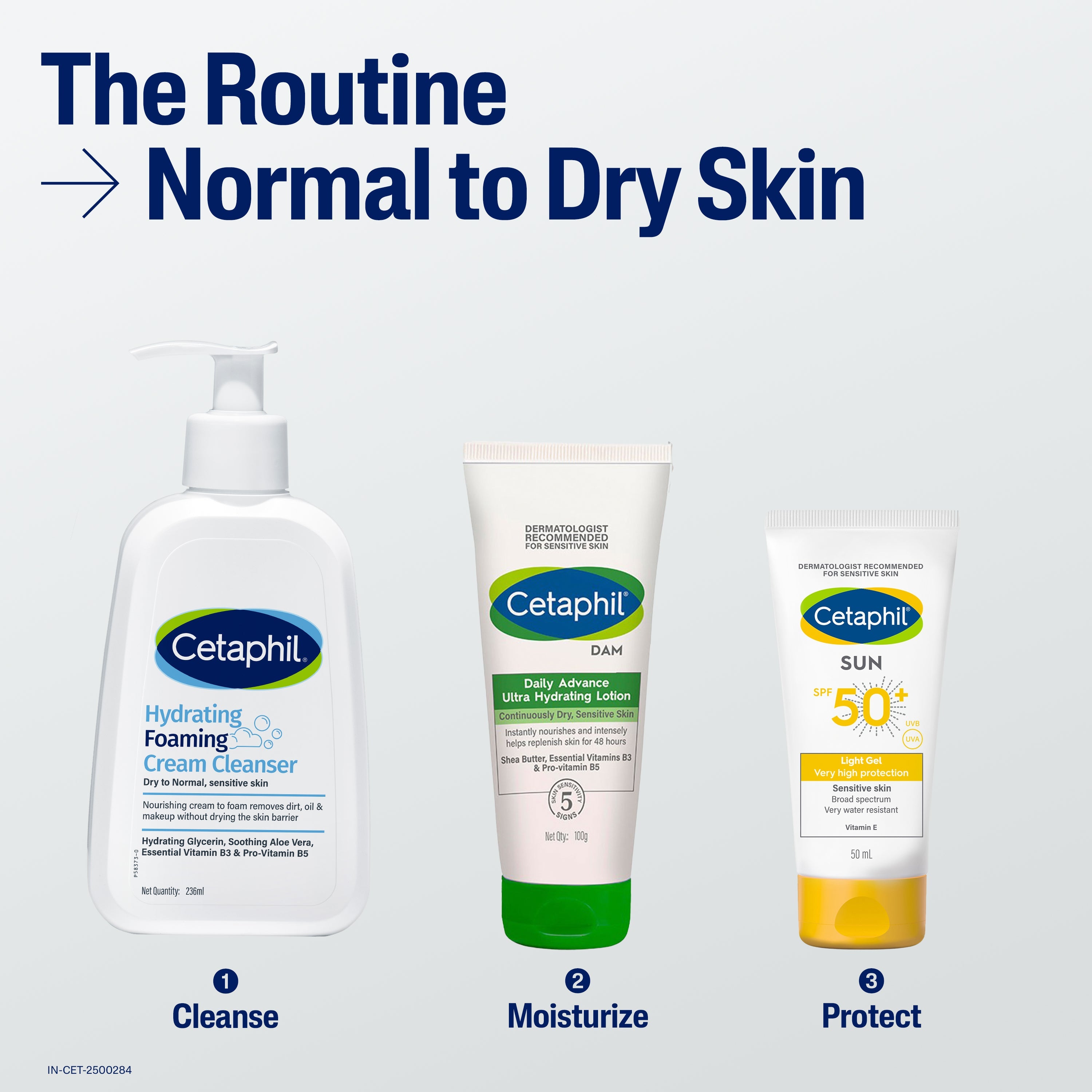 Cetaphil Hydrating Foaming Cream Cleanser 236 ml | Dermat Tested