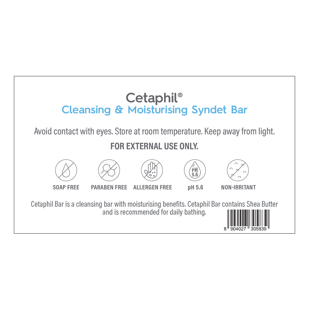 Cetaphil Cleansing Moisturizing Syndet Bar - (4x100gm)