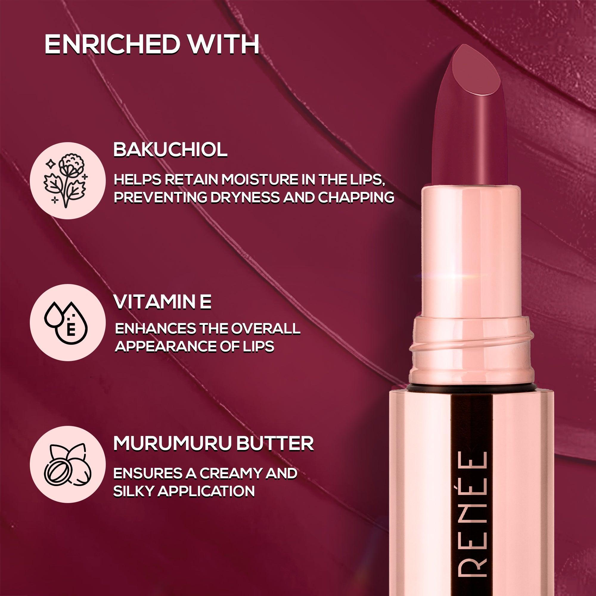 RENEE Everstay Long Stay Matte Lipstick, 4.2 g