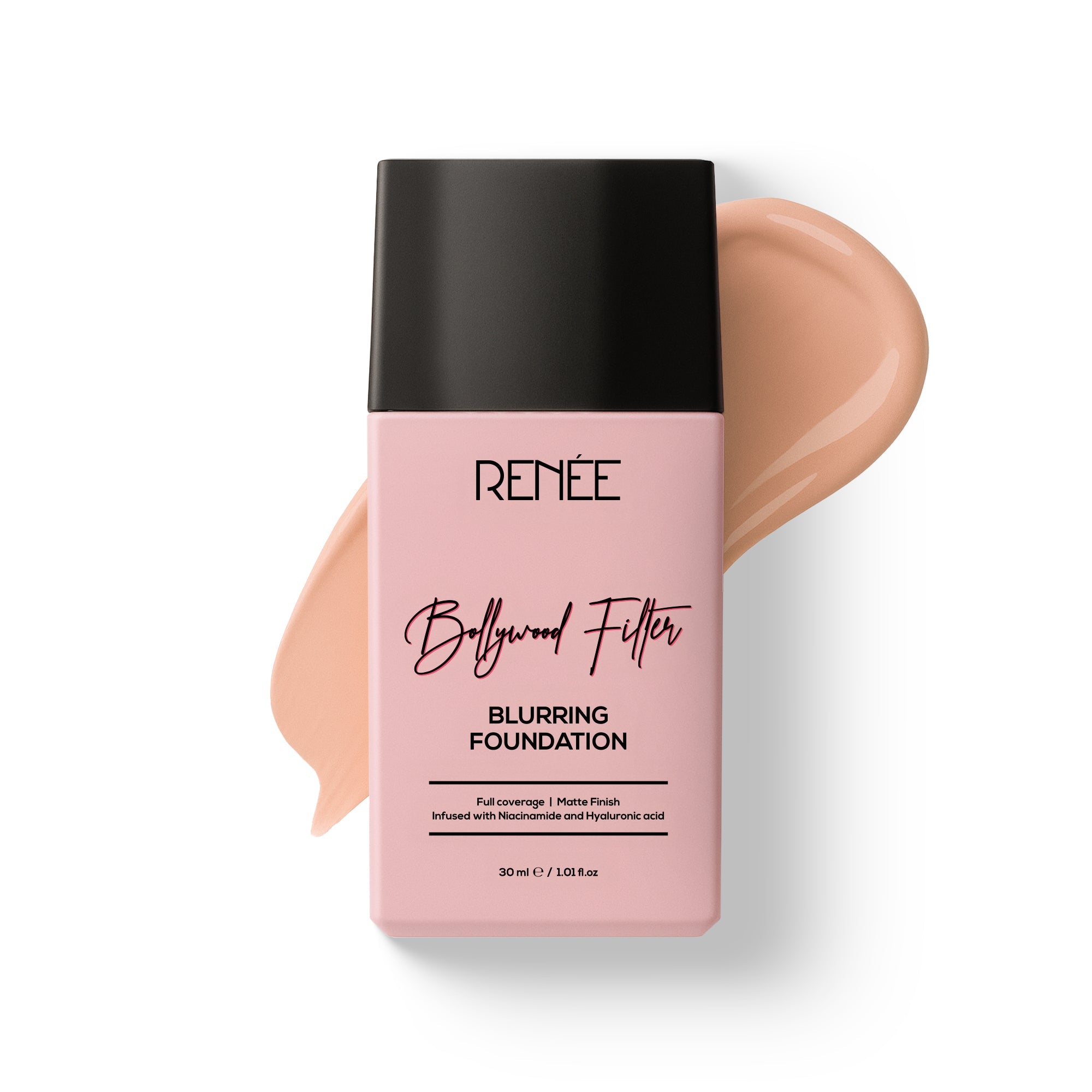RENEE Bollywood Filter Pore Minimising Blurring Liquid Foundation With Matte Finish & Full Coverage, 30 ml