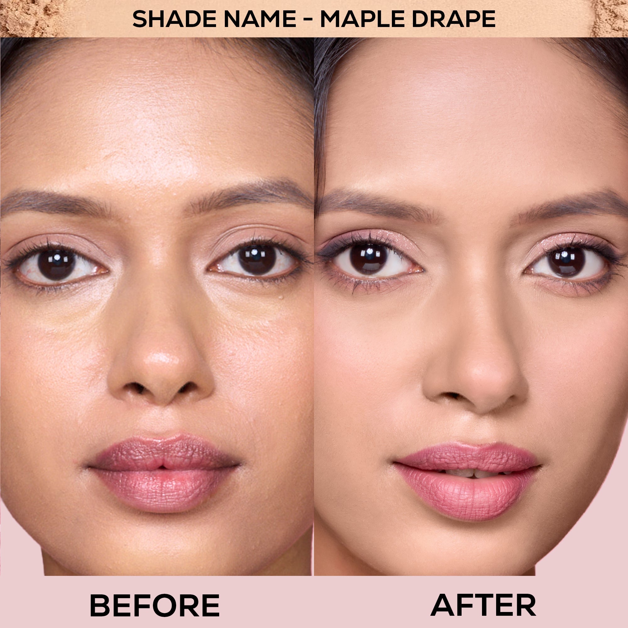 RENEE Bollywood Filter Pore Minimising Blurring Compact With Matte Finish & Full Coverage, 9 g
