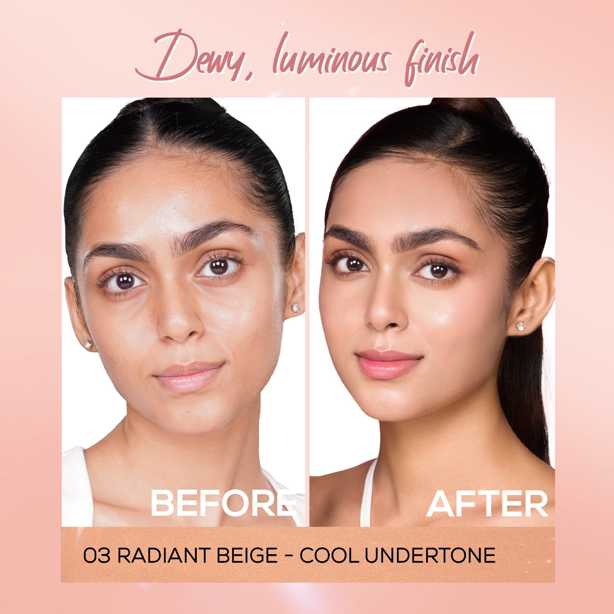 RENEE Lumi Glow Highlighting Liquid Foundation With Dewy Finish, Buildable Coverage & 3D Glow, 30 ml