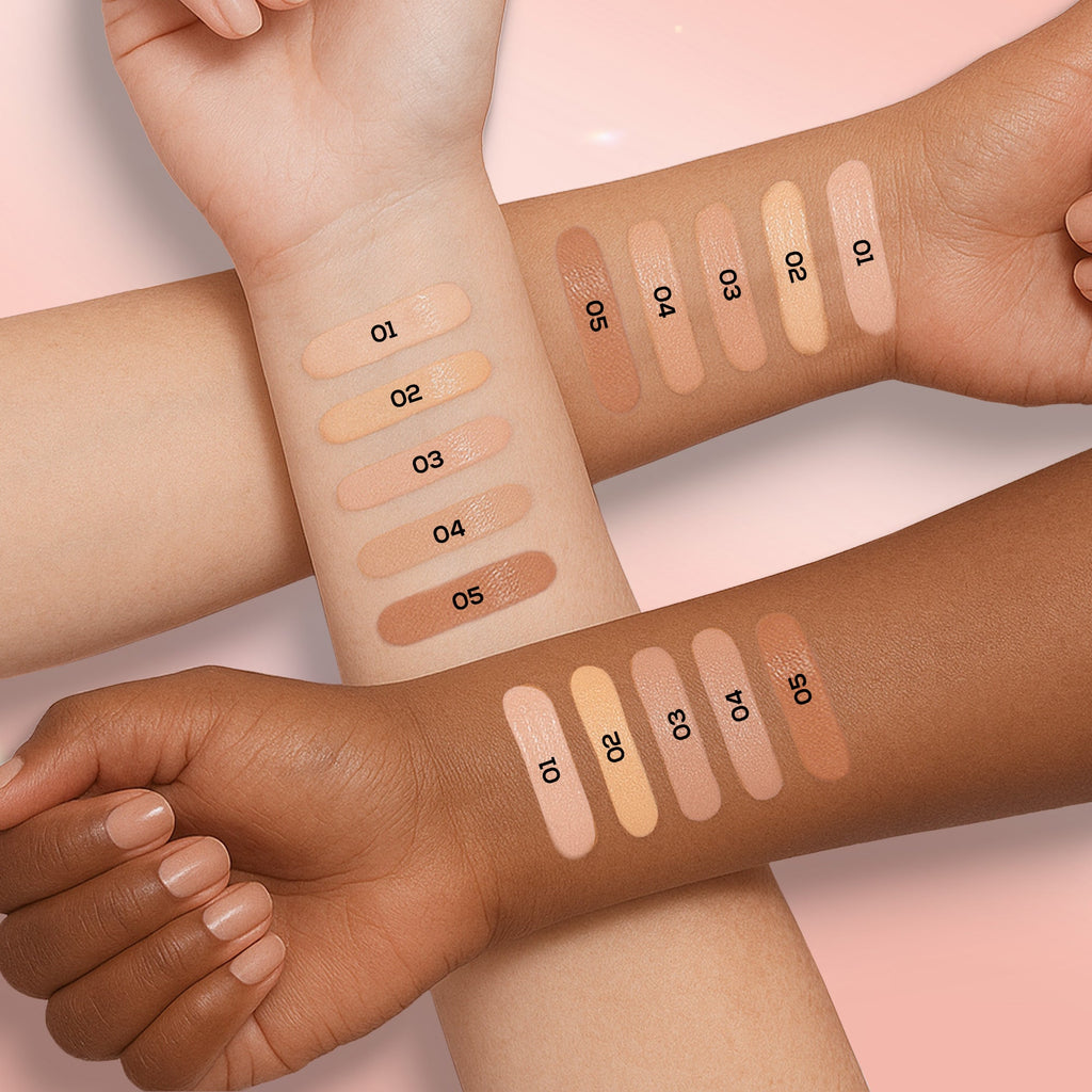 RENEE Lumi Glow Highlighting Liquid Foundation With Dewy Finish, Buildable Coverage & 3D Glow, 30 ml