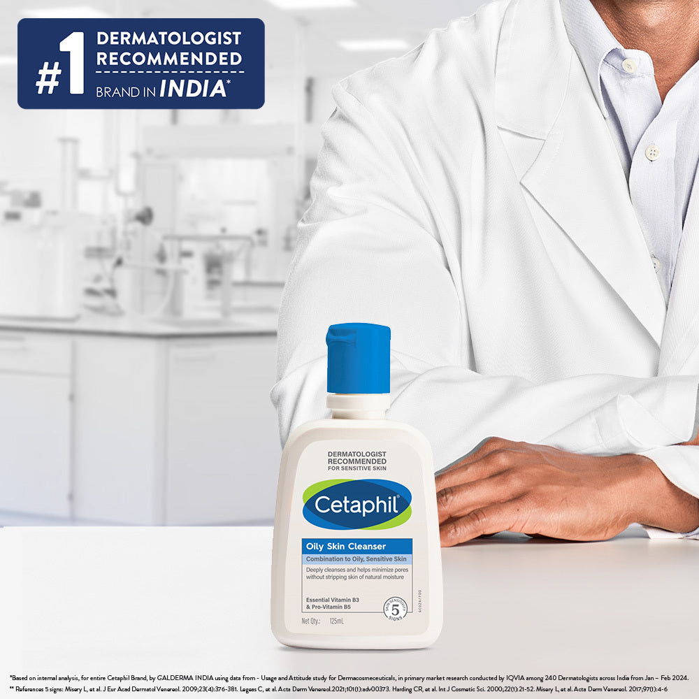 Cetaphil Oily Skin Cleanser 125 ml | Dermat Recommended