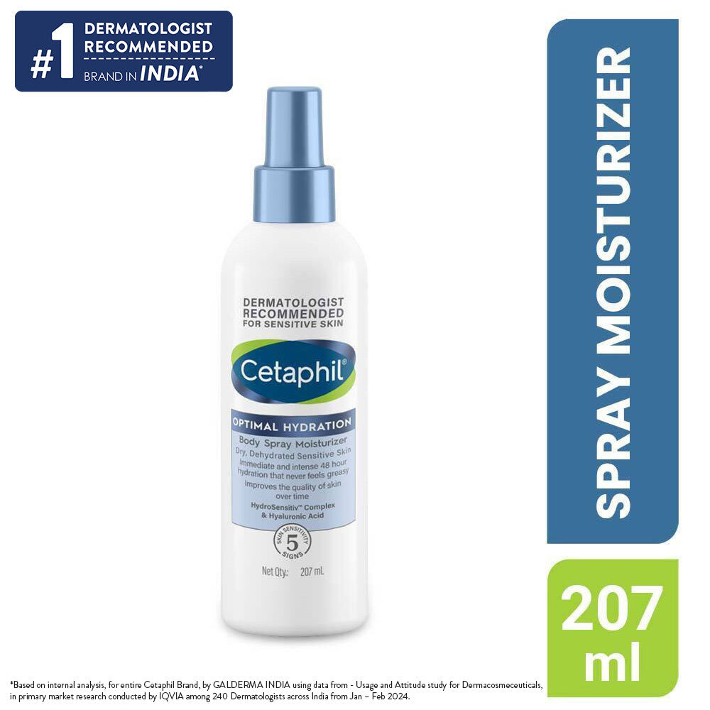 Cetaphil Optimal Hydration Body Spray Moisturizer 207ml