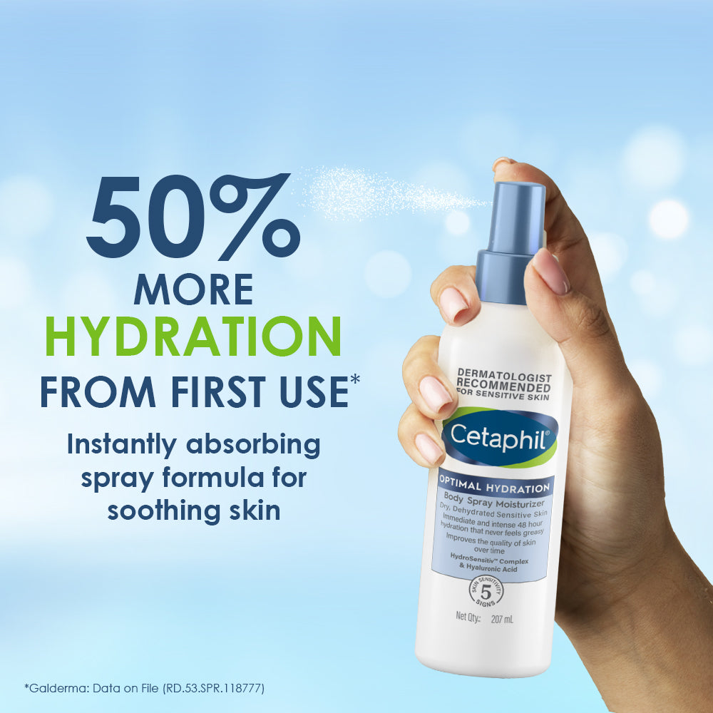 Cetaphil Optimal Hydration Body Spray Moisturizer 207ml