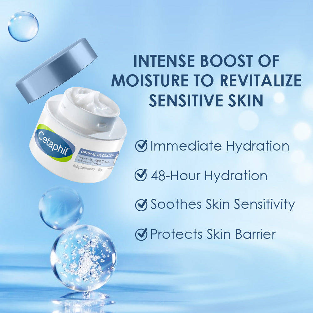 Cetaphil Optimal Hydration Replenishing Night Cream 50g