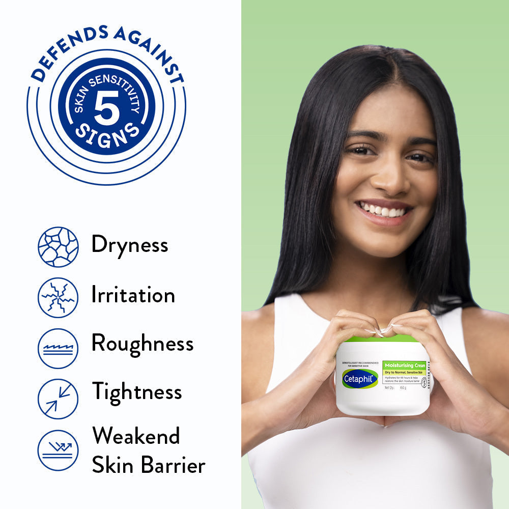Cetaphil Moisturising Cream 450g for Dry to Normal, Sensitive skin