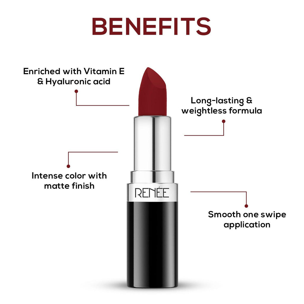 RENEE Stunner Matte Lipstick, 4 g